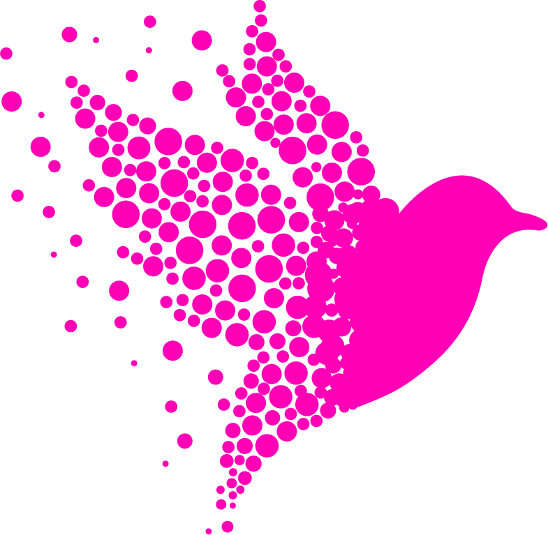 M-Bird events vogel business roze RGB